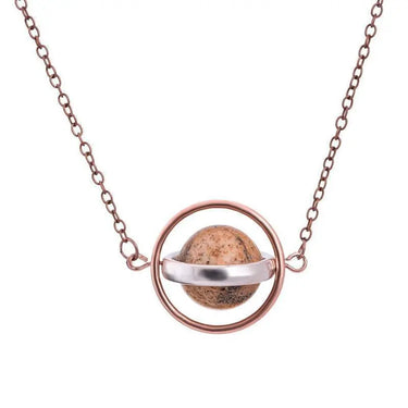 Natural Stone Planets Necklace-Your Soul Place
